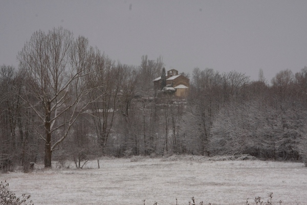 iglesia en invierno